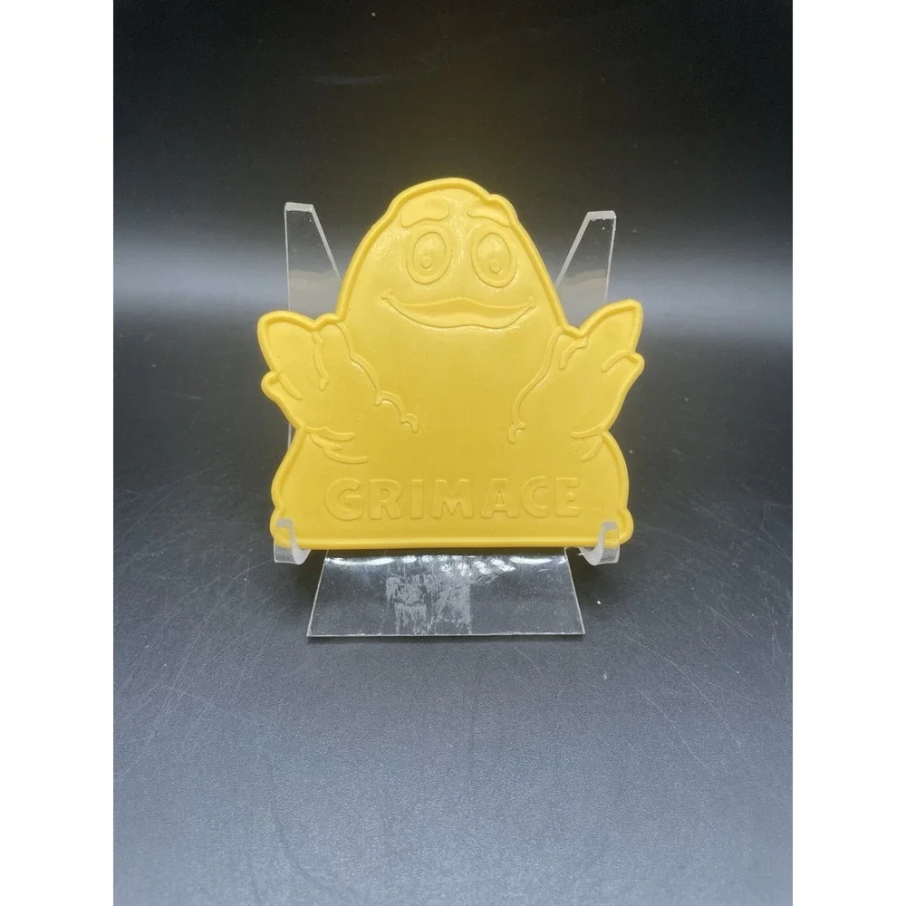 VTG 1980 McDonalds Yellow Grimace Cookie Cutter Mold
